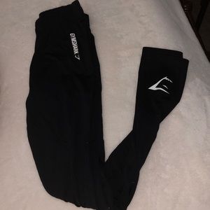 black gymshark leggings